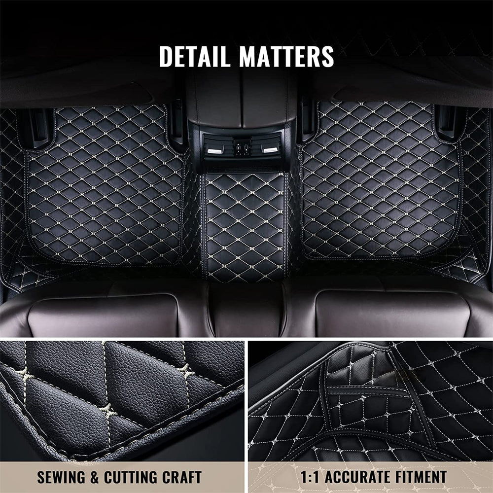 Fit Cadillac DTS XTS STS Car Floor Mats Custom All Weather Carpets Waterproof